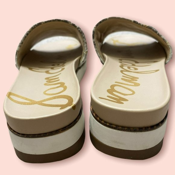 Sam Edelman Snake Print Sandals - Brown and Tan - Picture 4 of 4